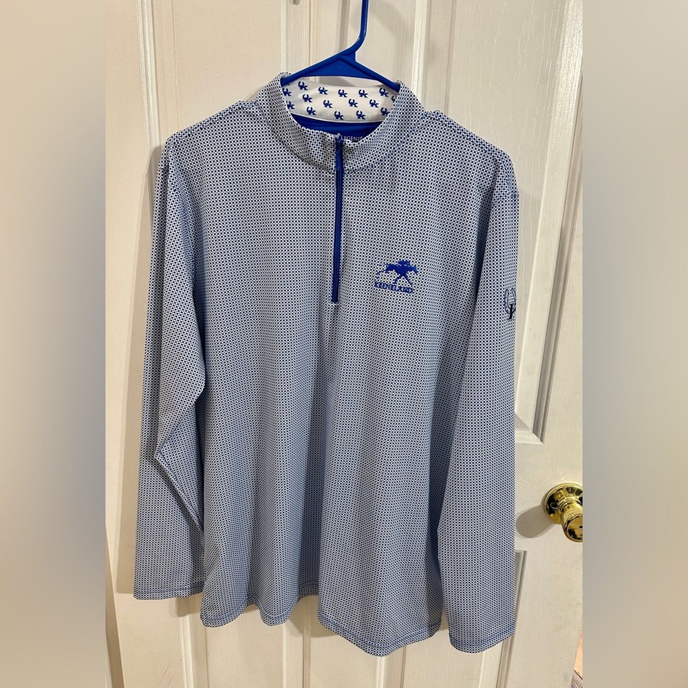 Horn Legend Blue Quarter-Zip Pullover. Size Large. Slim fit. Excellent condition